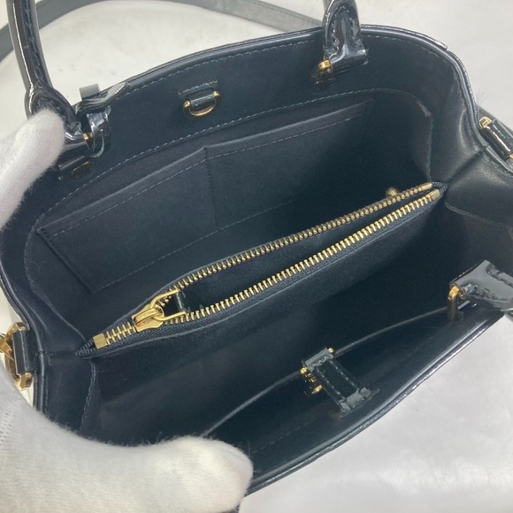 Louis Vuitton Vernis Patent Montaigne bag crossbody Noir Black - Picture 8 of 15